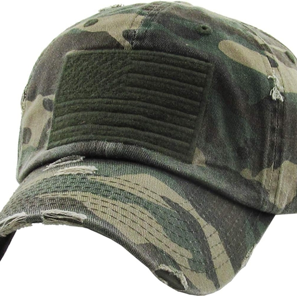 A kick-ass American flag camo hat - Picture 1 of 1